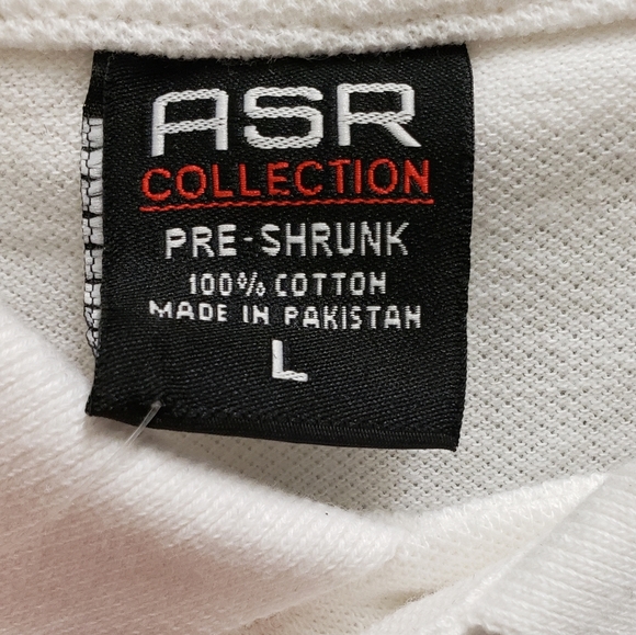 NWT ASR Collection Mens White Collared Shirt - Picture 4 of 4